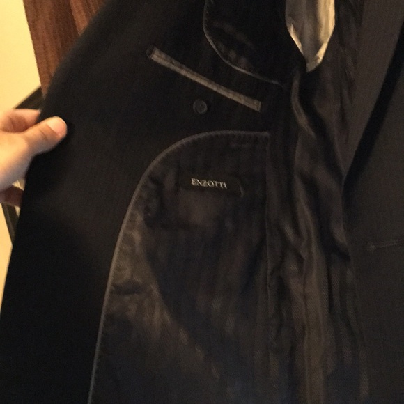 Enzotti black pinstripe suit - Picture 2 of 7